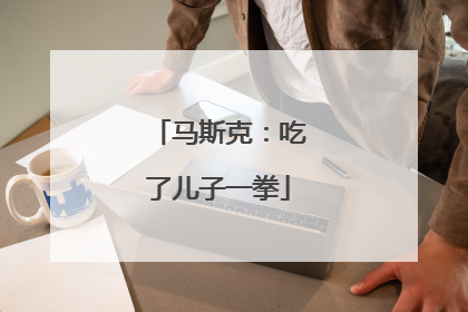 马斯克：吃了儿子一拳