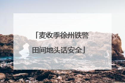 麦收季徐州铁警田间地头话安全