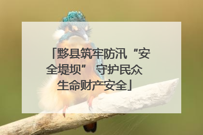 黟县筑牢防汛“安全堤坝” 守护民众生命财产安全