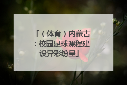 （体育）内蒙古：校园足球课程建设异彩纷呈
