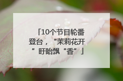 10个节目轮番登台，“茉莉花开”盱眙飘“香”