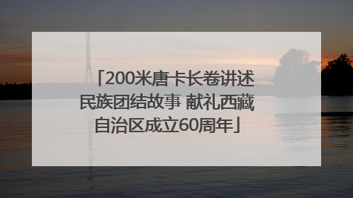 200米唐卡长卷讲述民族团结故事 献礼西藏自治区成立60周年