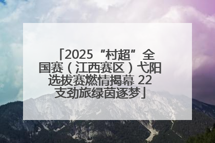 2025“村超”全国赛（江西赛区）弋阳选拔赛燃情揭幕 22支劲旅绿茵逐梦