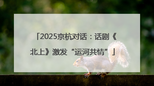 2025京杭对话：话剧《北上》激发“运河共情”