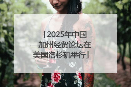 2025年中国—加州经贸论坛在美国洛杉矶举行