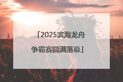 2025滨海龙舟争霸赛圆满落幕