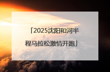 2025沈阳和河半程马拉松激情开跑
