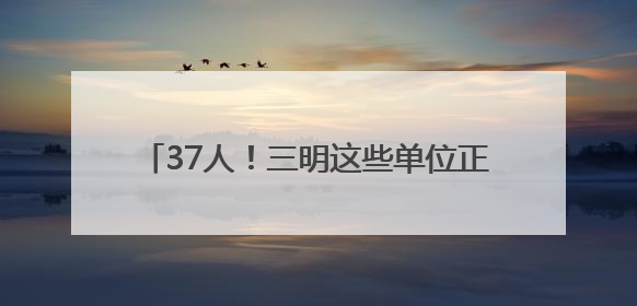 37人！三明这些单位正在选聘、招聘工作人员