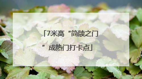 7米高“简牍之门”成热门打卡点