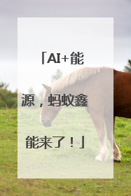 AI+能源，蚂蚁鑫能来了！