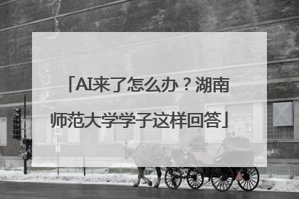 AI来了怎么办？湖南师范大学学子这样回答