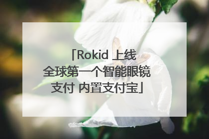 Rokid 上线全球第一个智能眼镜支付 内置支付宝